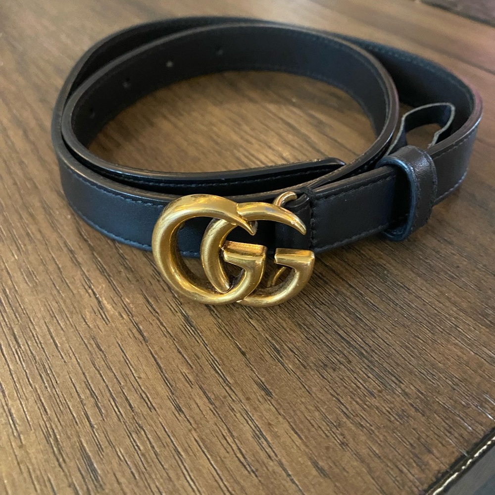Gucci marmont belt 33 inches long